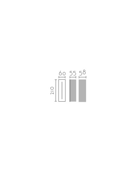 Aplique de pared modelo EX1006-WH en color Blanco