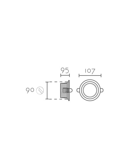 Empotrable modelo DL3417-12W en color Blanco
