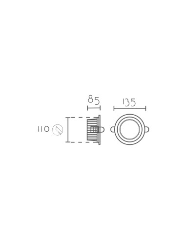 Empotrable modelo DL3417-15W en color Blanco
