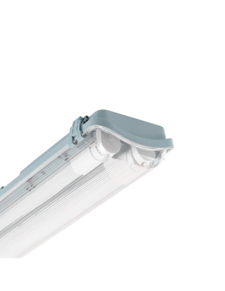 Plafón de techo modelo PANTALLA IP65 2x1200 en color Blanco para 2XG13 (no incluida)