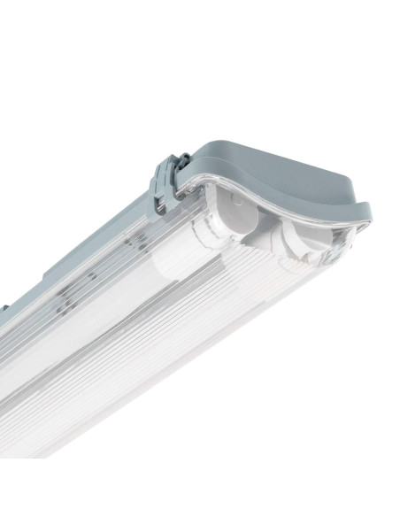 Plafón de techo modelo PANTALLA IP65 2x1500 en color Blanco para 2XG13 (no incluida)