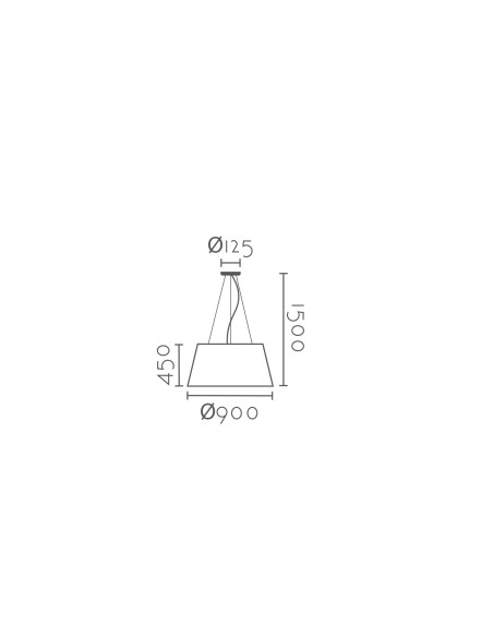 Lámpara colgante modelo MD6302-90