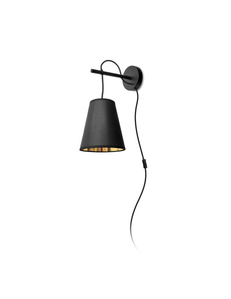Aplique de pared modelo MB2255-BK en color Negro para 1xE27 (no incluida)