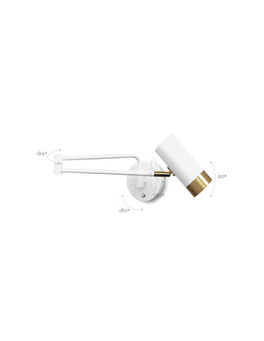 Aplique de pared modelo MB6115 para 1xGU10 (no incluida)