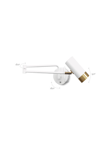 Aplique de pared modelo MB6115 para 1xGU10 (no incluida)