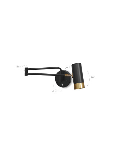 Aplique de pared modelo MB6115 para 1xGU10 (no incluida)