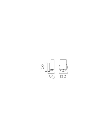 Aplique de pared modelo MB2251 para 1xE14 (no incluida)