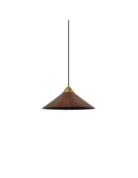 Lámpara colgante modelo MD2455-MA en color Marrón, Pintura Imitación Madera para 1xE27 (no incluida)