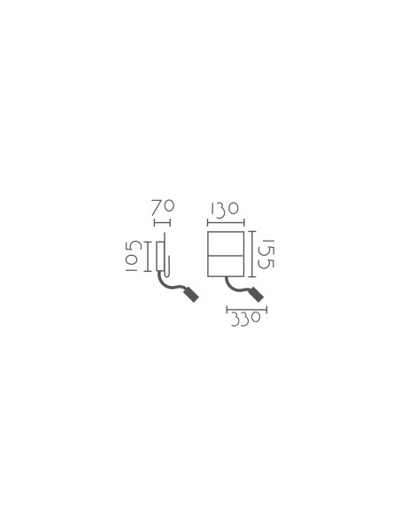 Aplique de pared modelo MB2250