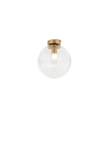 Plafón de techo modelo MX3218-GD en color Dorado para 1xE27 (no incluida)