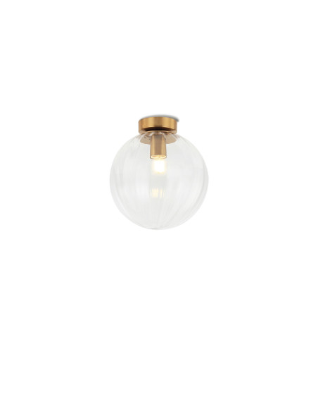 Plafón de techo modelo MX3218-GD en color Dorado para 1xE27 (no incluida)