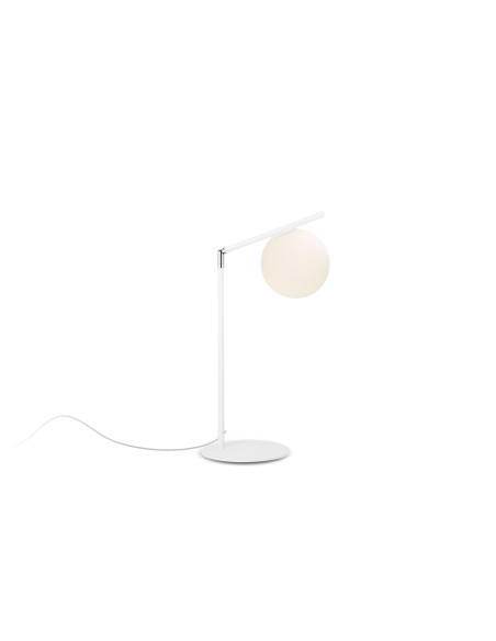 Lámpara de mesa modelo MT4054-WH en color Blanco para 1xE27 (no incluida)
