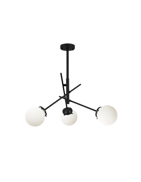 Lámpara colgante modelo MD3222-BK en color Negro para 3xE27 (no incluida)