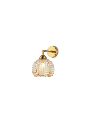 Aplique de pared modelo MB3217-GD en color Champagne, Latón Antiguo para 1xE27 (no incluida)