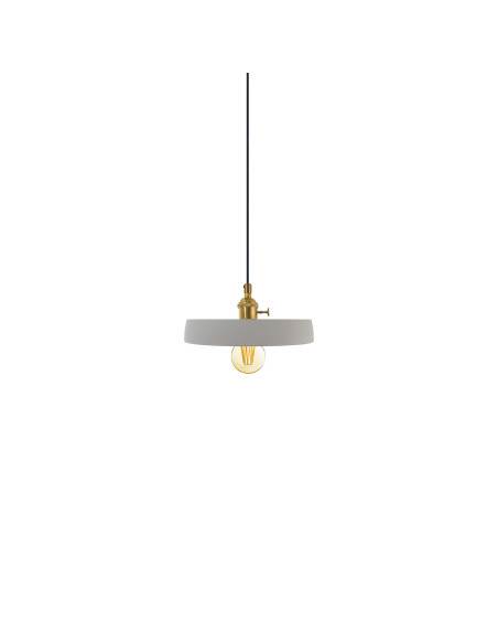 Lámpara colgante modelo CM5041 en color Cemento para 1xE27 (no incluida)