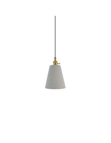 Lámpara colgante modelo CM5043 en color Cemento para 1xE27 (no incluida)