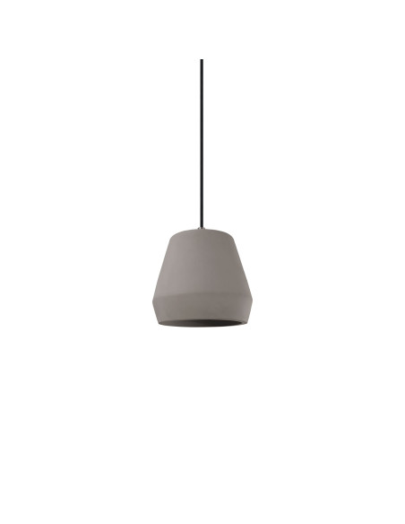 Lámpara colgante modelo CM5033 en color Cemento para 1xE27 (no incluida)