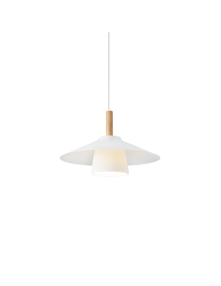 Lámpara colgante modelo MD6122-WH en color Blanco para 1xE27 (no incluida)