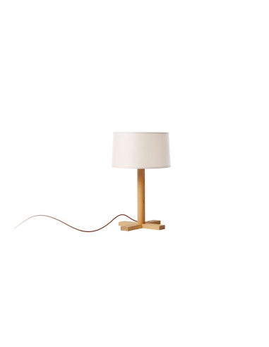 Lámpara de mesa modelo YASMINA en color Natural para 1xE27 (no incluida)