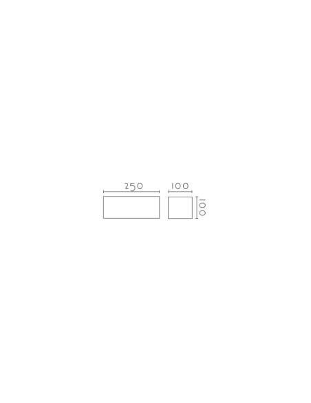 Aplique de pared modelo 516/R7S en color Natural para 1xR7s 118mm (no incluida)