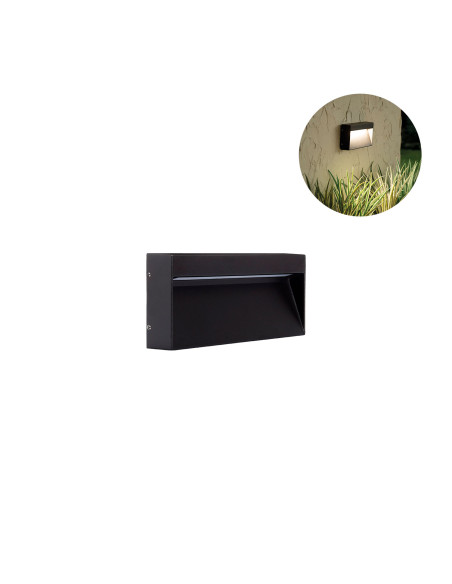 Aplique de pared modelo EX1008-BK en color Negro