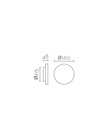 Aplique de pared modelo PEPA-26 en color Blanco
