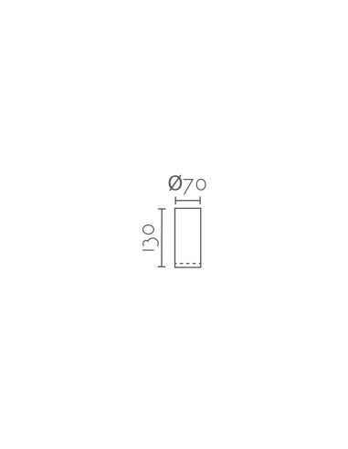Aplique de pared modelo HELGA en color Blanco para 1xGU10 (no incluida)