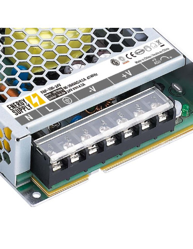 Fuente de Alimentación Switching Metalica 24V 108W 4.5A, Interior