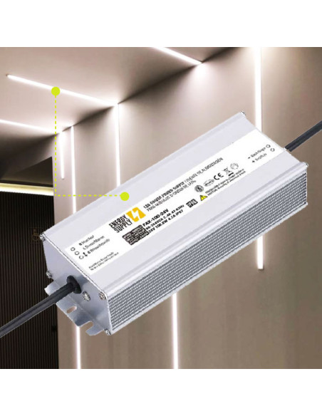 Fuente Switching 24V 4.2A 100W, 90-264VAC Exterior IP67