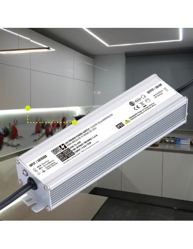 Fuente Switching 24V 3.2A 76.8W, 180-264VAC Exterior IP67