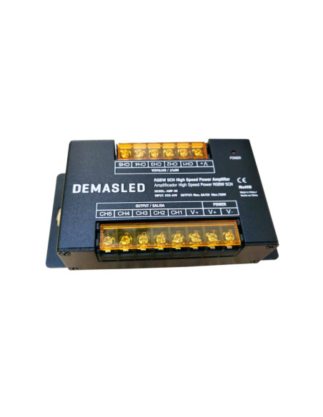 Amplificador alta velocidad, 5 canales. 5-24V 150-720W 30A