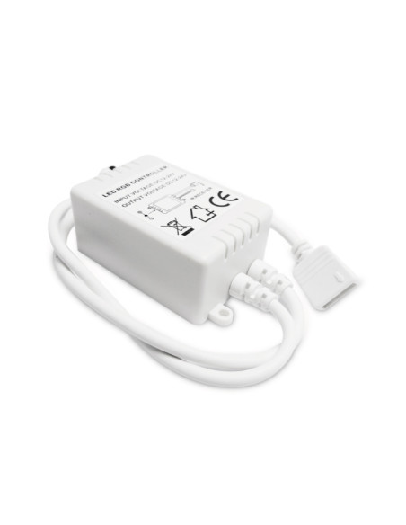 Controlador IR y Control Remoto RGB 24 botones, 12-24V 72-144W 6A