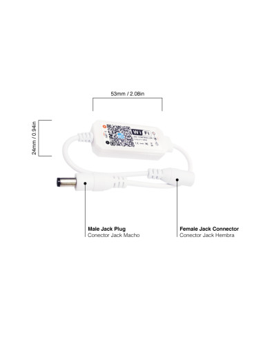 Mini Controlador Wi-Fi monocromático, DC5-28V 96W, Magic Home Pro