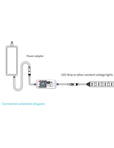 Mini Controlador Wi-Fi monocromático, DC5-28V 96W, Magic Home Pro