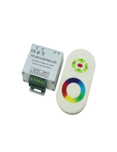 Controlador RGB RF y control remoto TOUCH, 12-24V 216-432W 18A