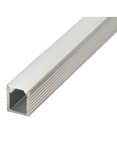 Perfil ExtraFino 7.8mm x 9mm de aluminio anodizado de superficie 2m