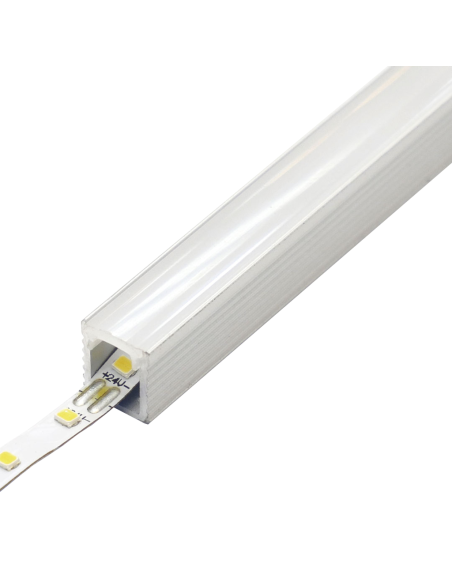 Perfil ExtraFino 7.8mm x 9mm de aluminio anodizado de superficie 2m