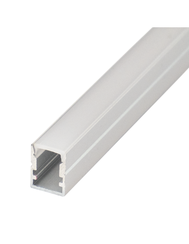 Perfil Fino 10 mm x 13 mm de aluminio anodizado de superficie 2m