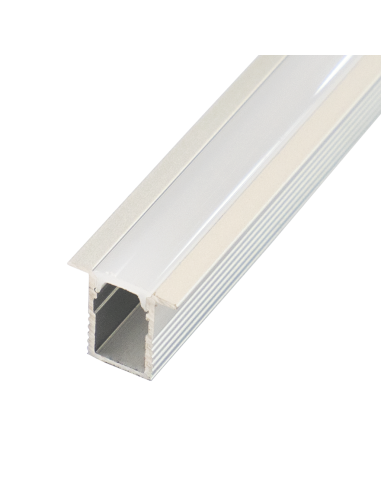 Perfil Fino con alas 13mm x 12mm aluminio anodizado para empotrar 2m