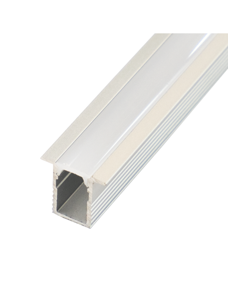 Perfil Fino con alas 13mm x 12mm aluminio anodizado para empotrar 2m