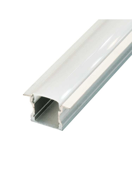 Perfil STANDARD con alas 23 mm x 14,5 mm de aluminio anodizado  para empotrar 2m