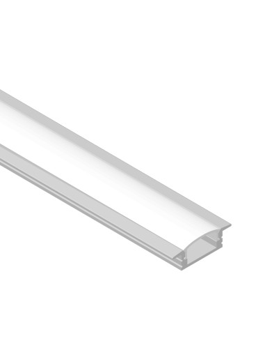 Perfil de Aluminio de EMBUTIR 17x7mm, Cover Opal, 2m