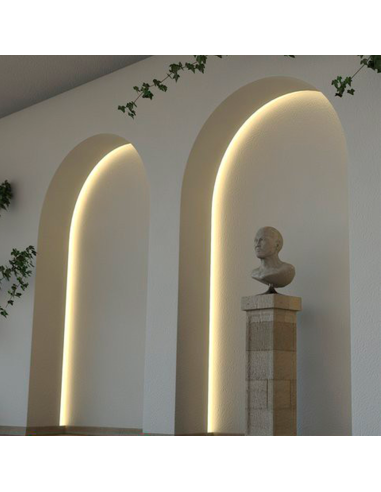 Perfil de Aluminio Flexible para Tiras LED x2m