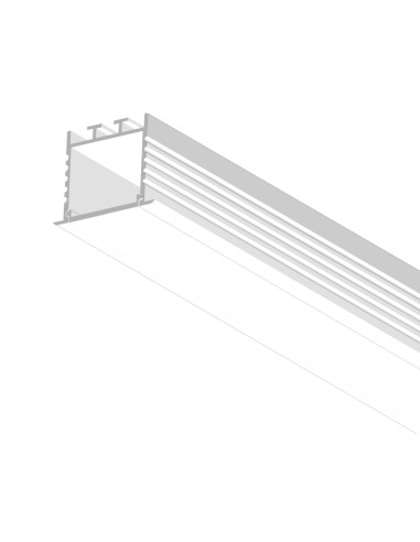 Perfil de Alumino LINEAR Blanco 35x35mm, Cover Opal, 2m