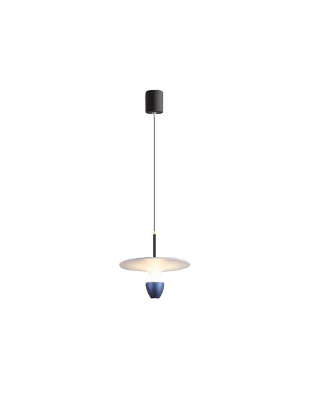 Lámpara Colgante Azul Diámetro 400x300mm Blanco Cálido 3000K
