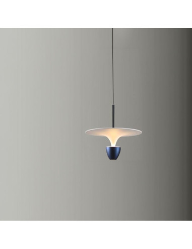 Lámpara Colgante Azul Diámetro 400x300mm Blanco Cálido 3000K