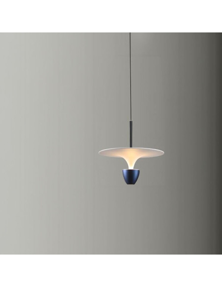 Lámpara Colgante Azul Diámetro 400x300mm Blanco Cálido 3000K