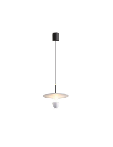 Lámpara Colgante Blanco Diámetro 400x300mm, Blanco Cálido 3000K