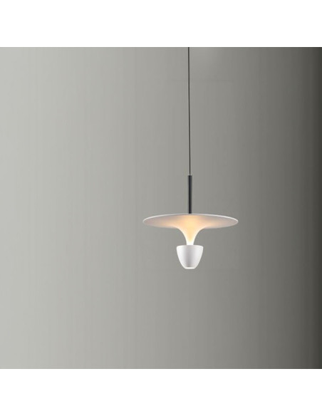Lámpara Colgante Blanco Diámetro 400x300mm, Blanco Cálido 3000K
