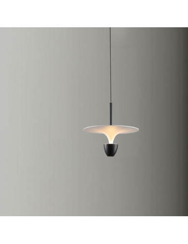 Lámpara Colgante Negro Diámetro 400x300mm Blanco Cálido 3000K